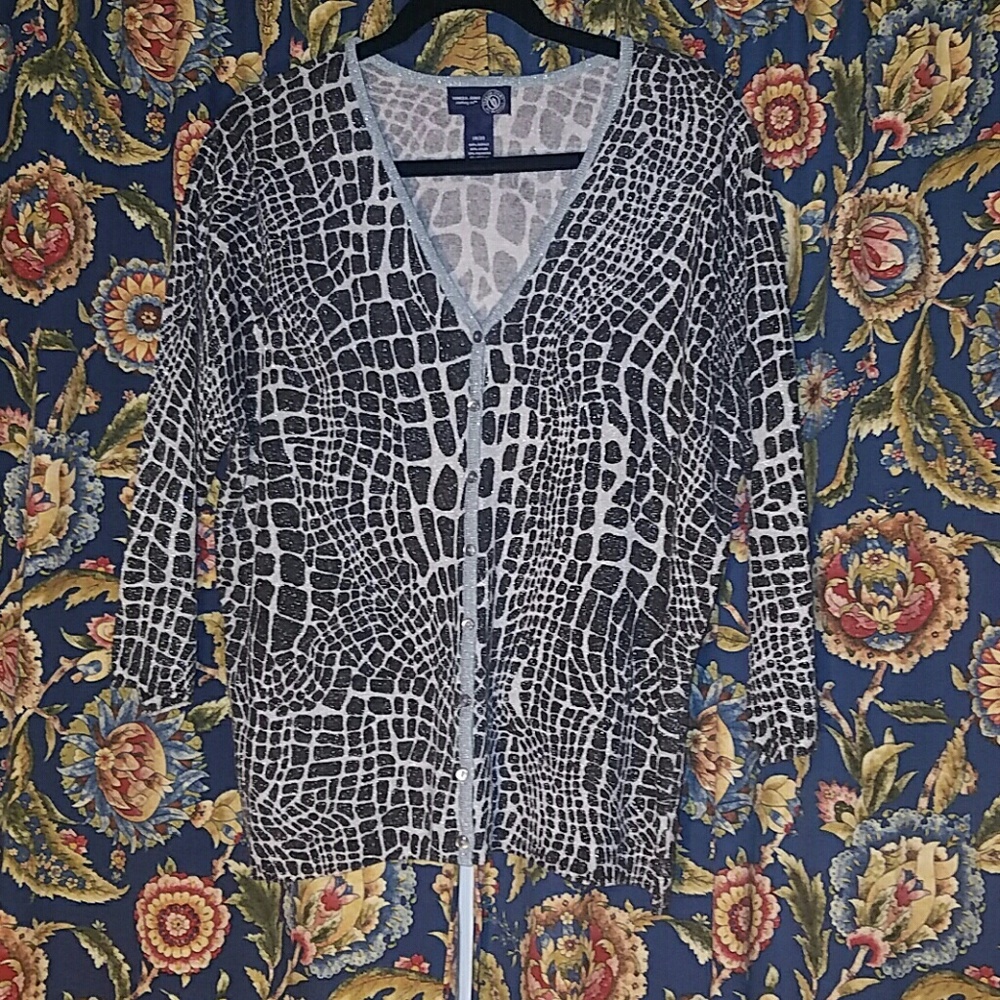 Sparkly Zebra Cardigan